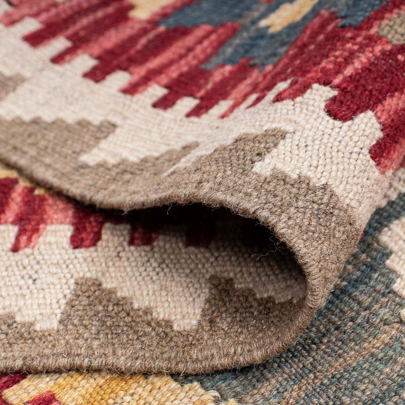 Løber Kelim Carpet - Splash - 211 x 63 cm - flerfarvet