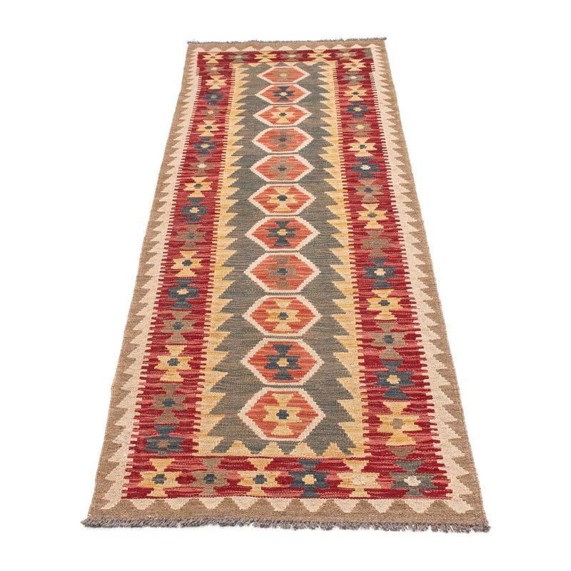 Løber Kelim Carpet - Splash - 211 x 63 cm - flerfarvet