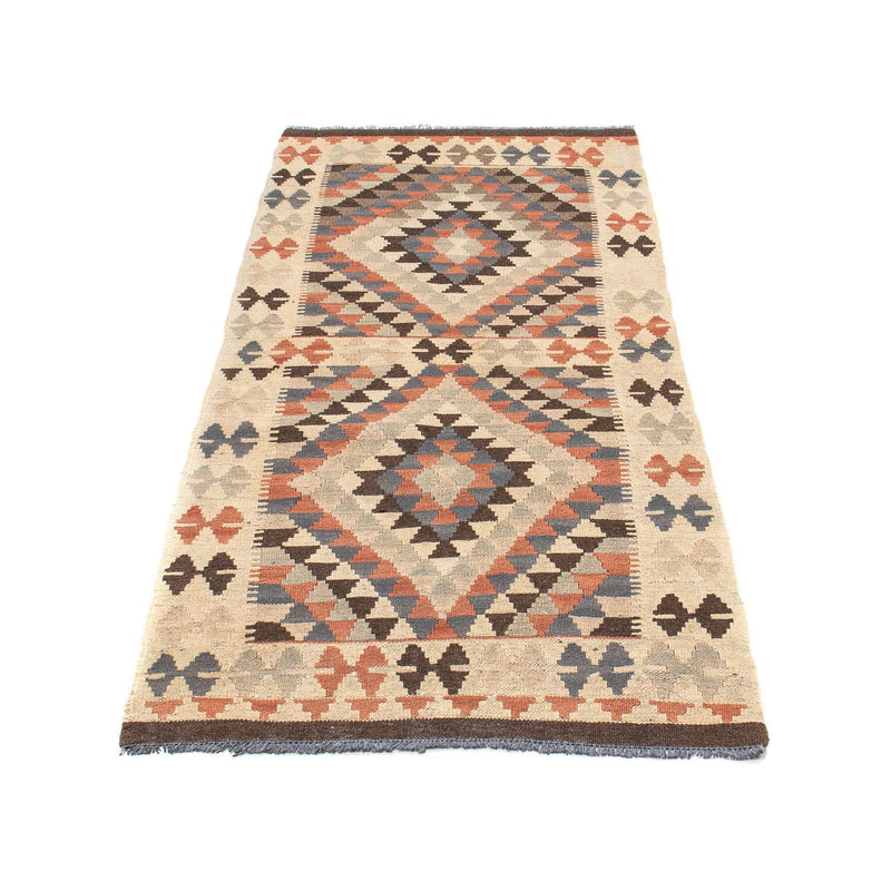 Løber Kelim Carpet - Splash - 173 x 70 cm - lys brun