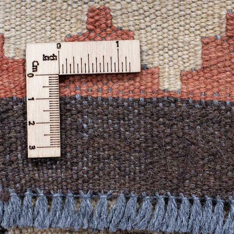 Løber Kelim Carpet - Splash - 173 x 70 cm - lys brun