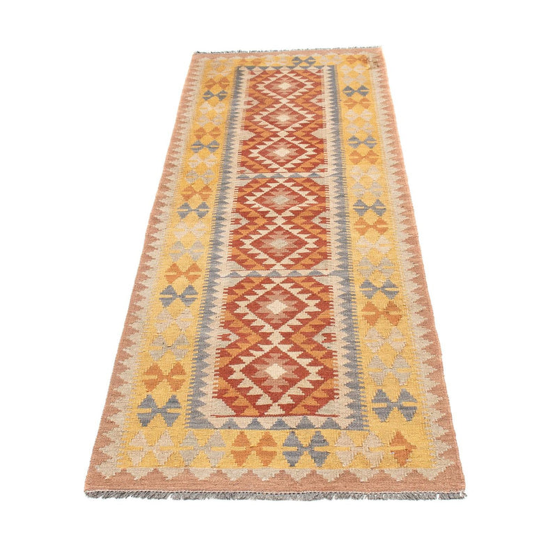 Løber Kelim Carpet - Splash - 197 x 62 cm - flerfarvet