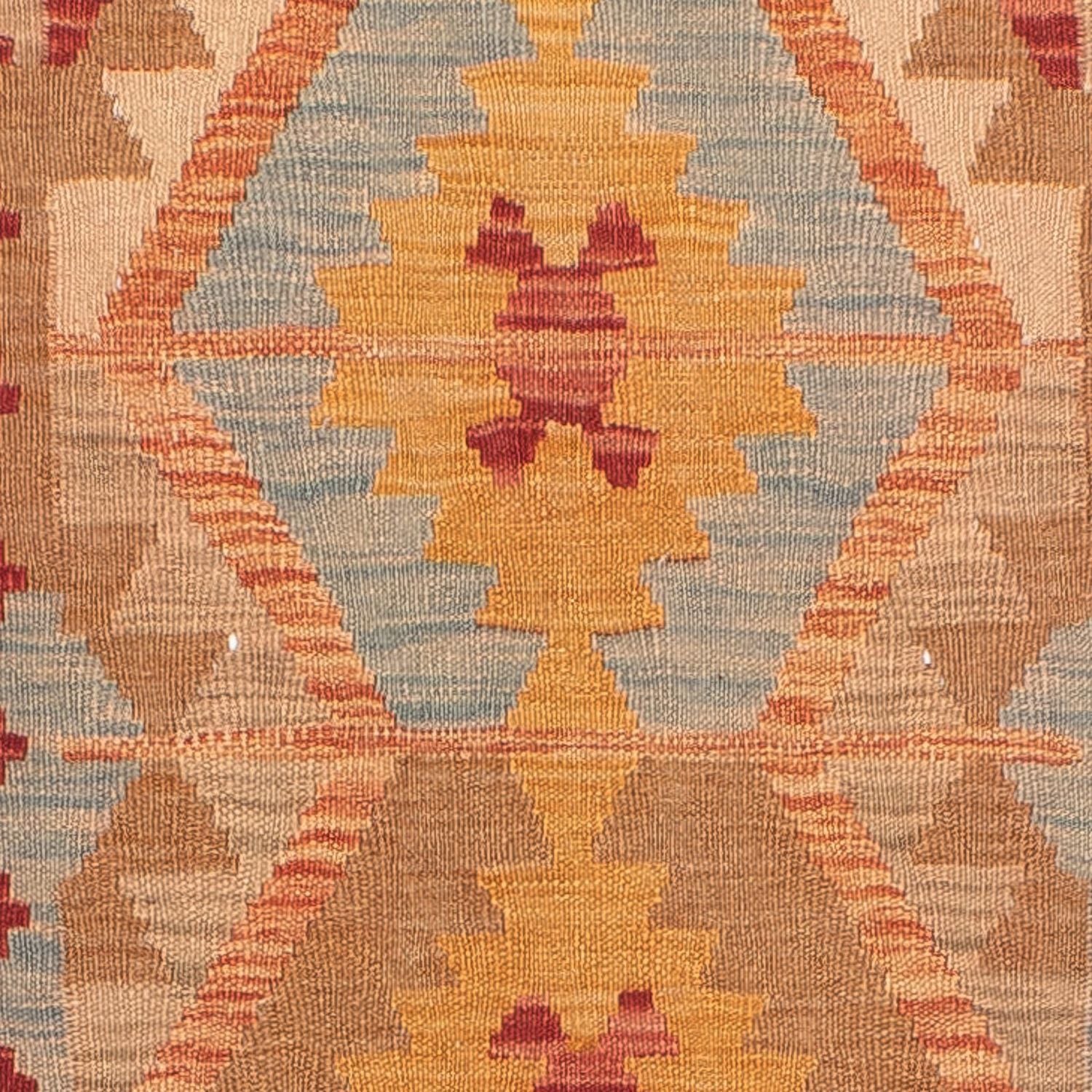 Løber Kelim Carpet - Splash - 389 x 81 cm - flerfarvet