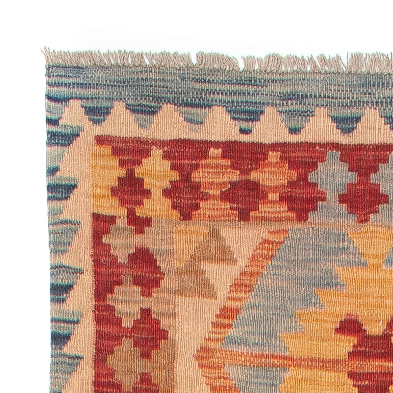 Løber Kelim Carpet - Splash - 389 x 81 cm - flerfarvet