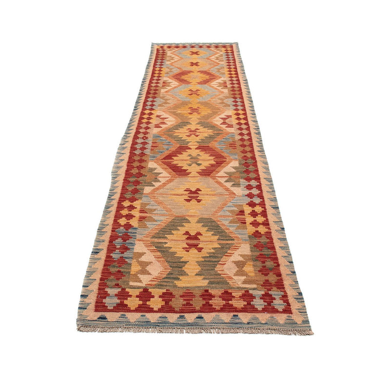 Løber Kelim Carpet - Splash - 389 x 81 cm - flerfarvet