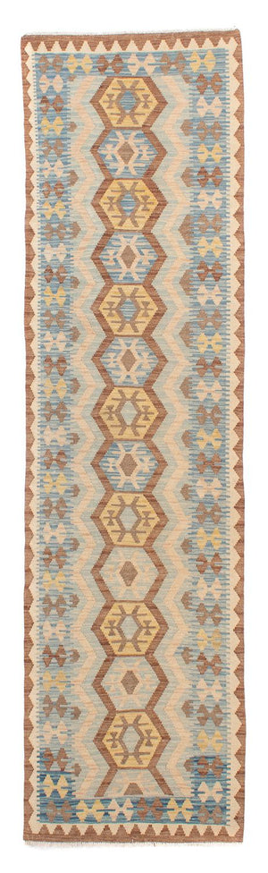 Løber Kelim Carpet - Splash - 302 x 80 cm - flerfarvet