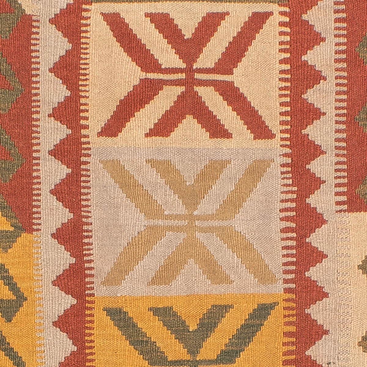 Løber Kelim Carpet - Splash - 306 x 82 cm - lysrød