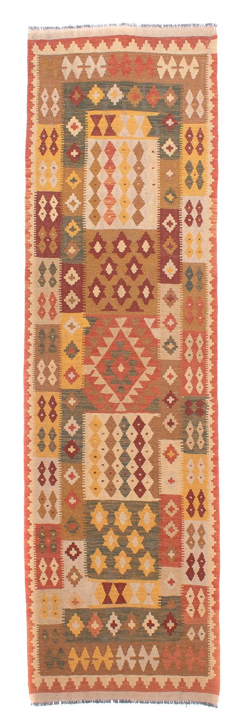 Løber Kelim Carpet - Splash - 320 x 88 cm - flerfarvet