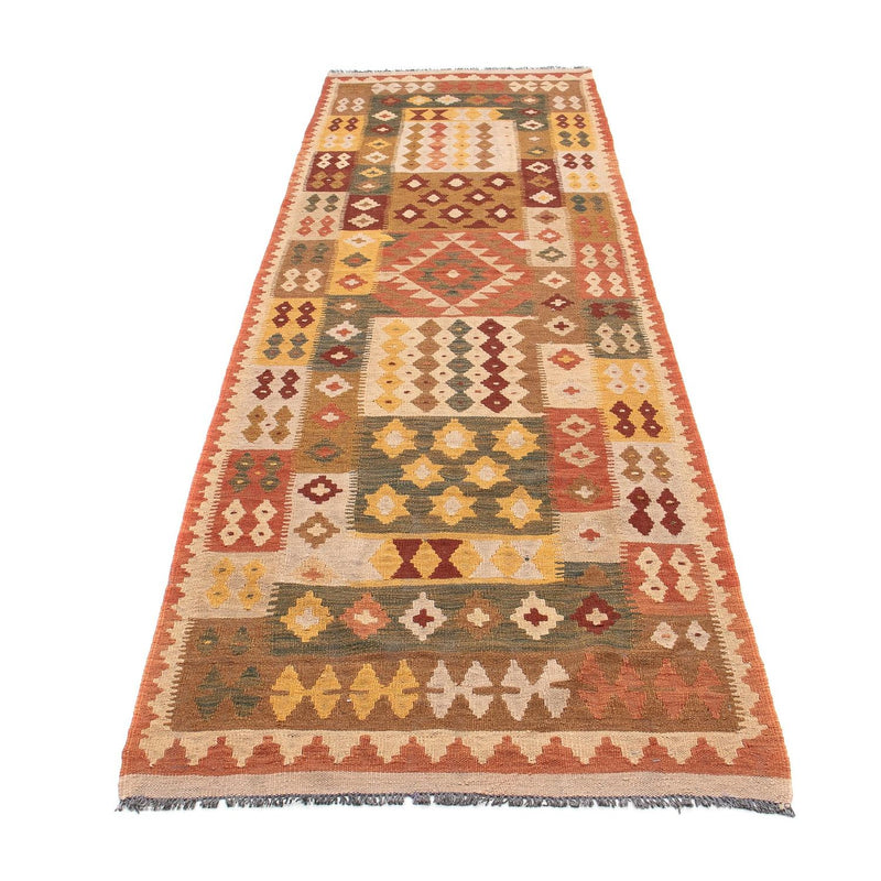 Løber Kelim Carpet - Splash - 320 x 88 cm - flerfarvet