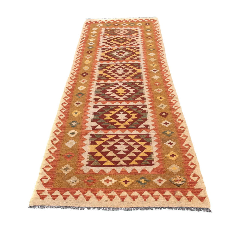 Løber Kelim Carpet - Splash - 300 x 84 cm - flerfarvet