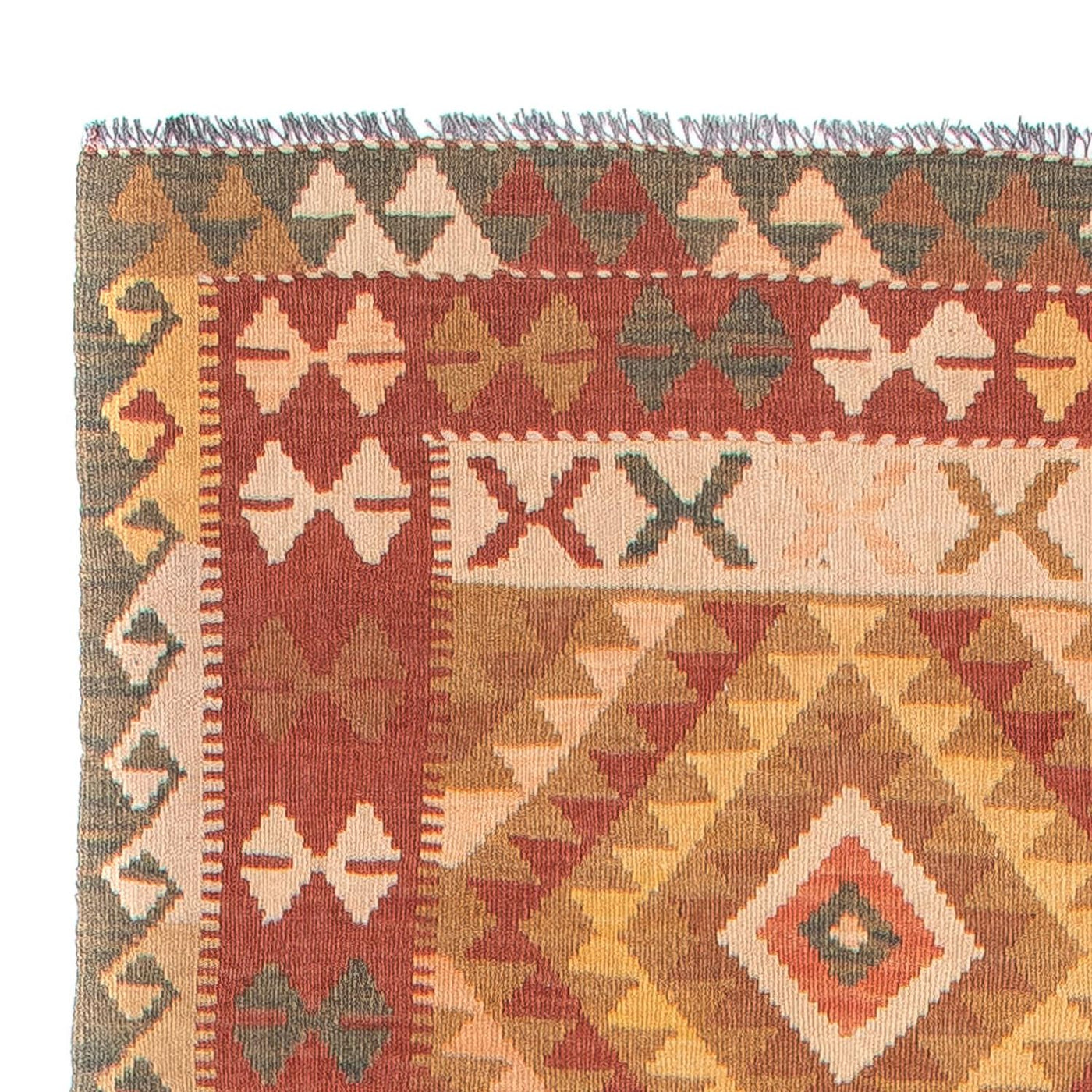 Kilim Maimana Tæppe 397x95cm - Uldtæppe