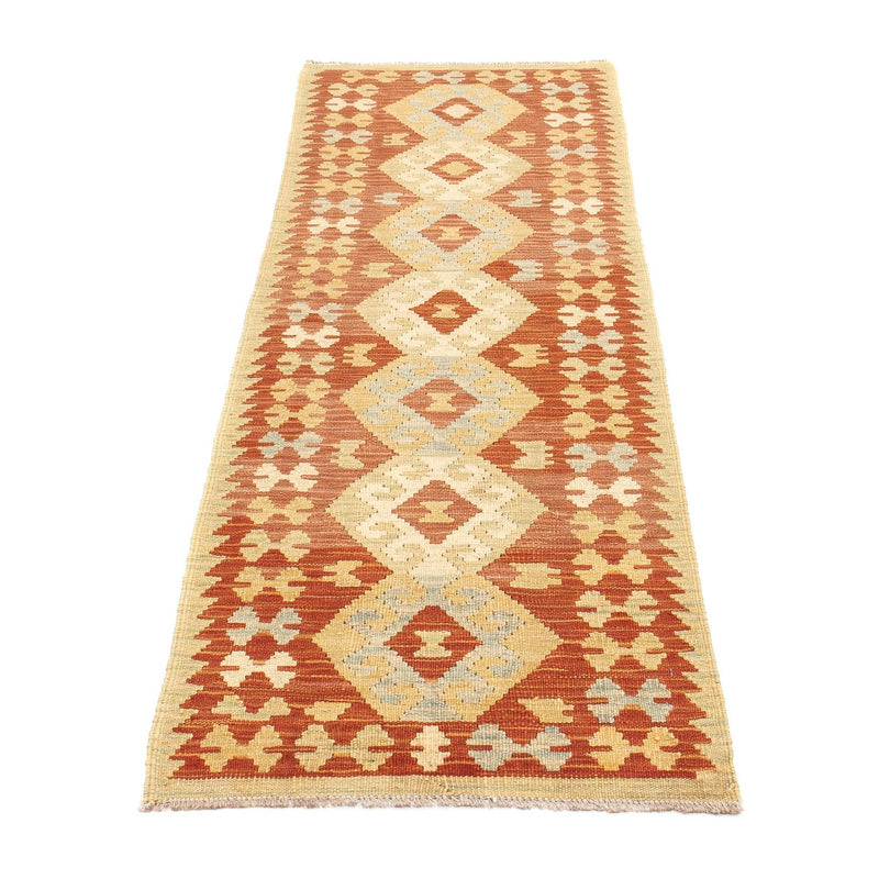 Løber Kelim Carpet - Splash - 198 x 61 cm - flerfarvet