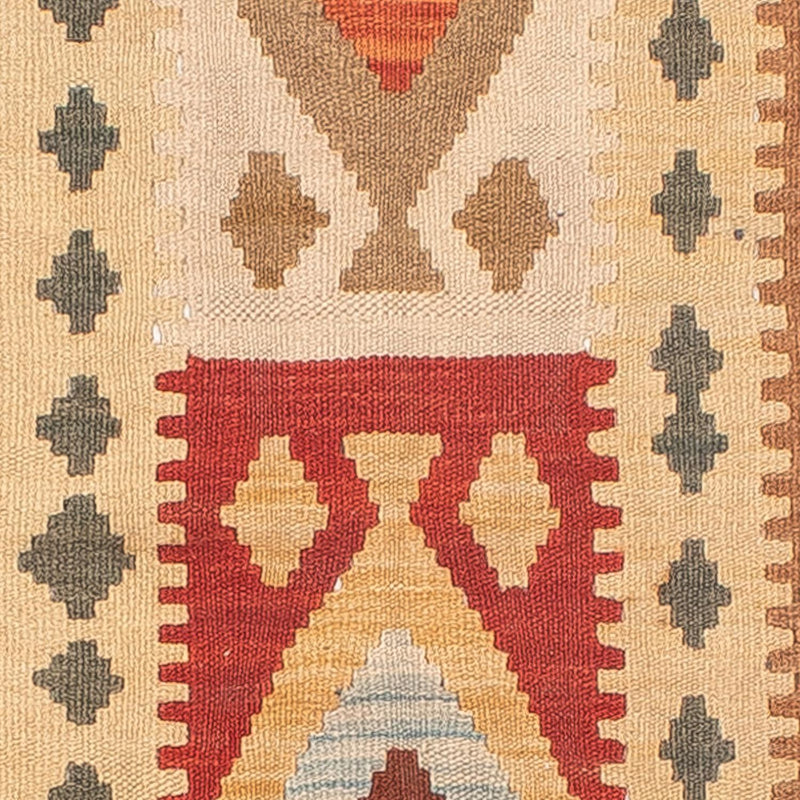 Løber Kelim Carpet - Splash - 254 x 81 cm - flerfarvet