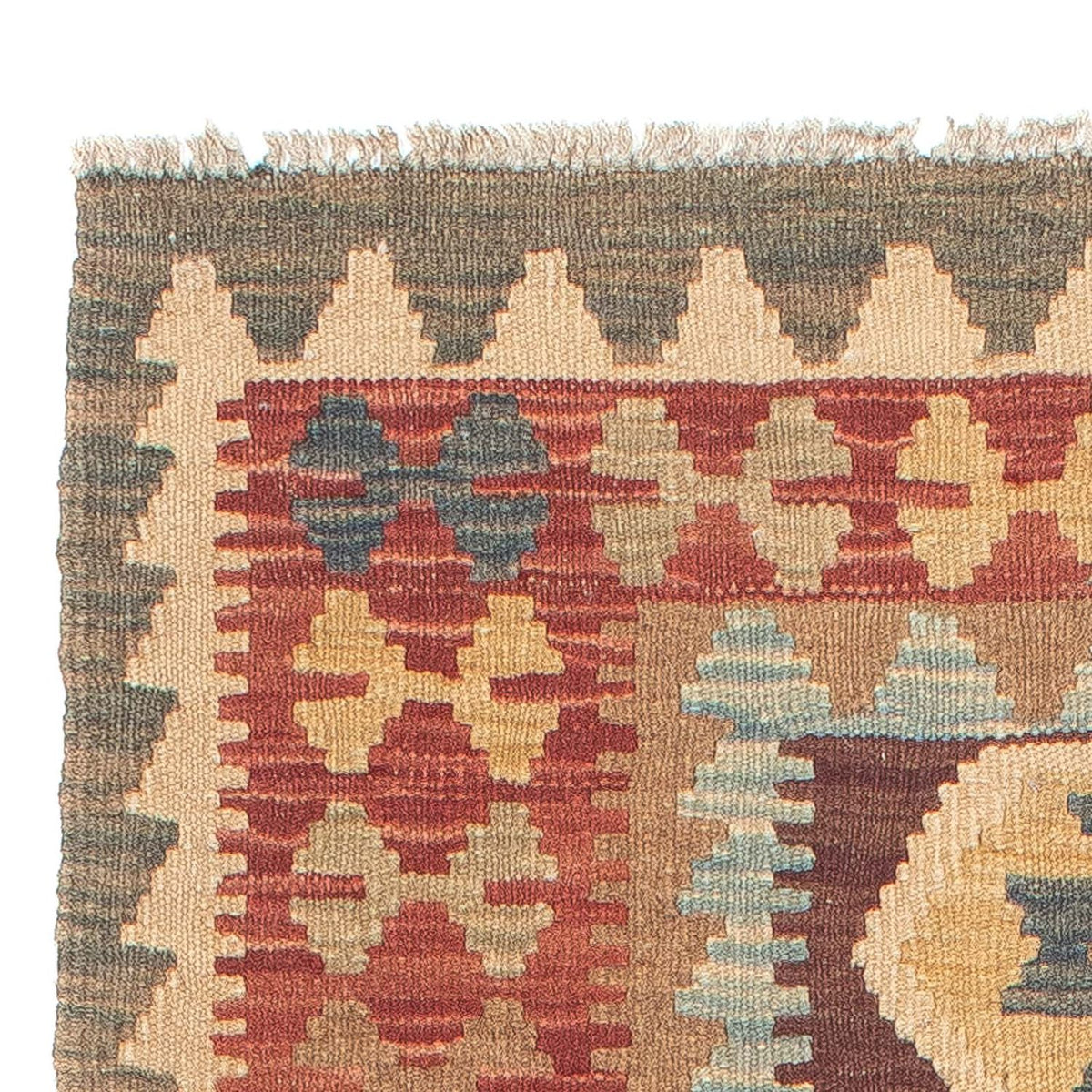 Løber Kelim Carpet - Splash - 200 x 67 cm - flerfarvet