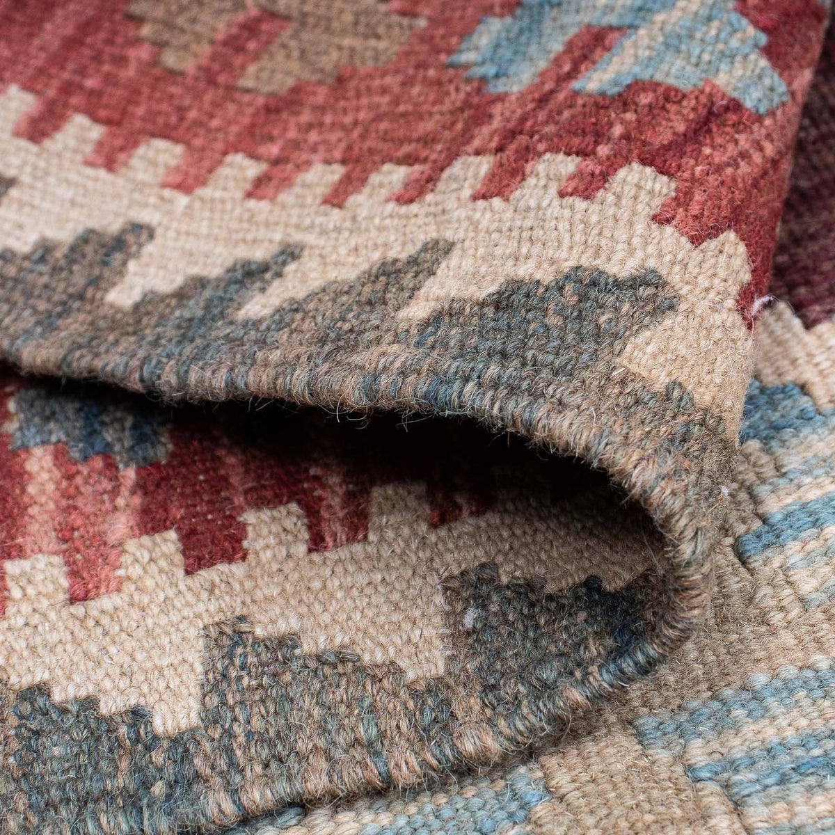 Løber Kelim Carpet - Splash - 200 x 67 cm - flerfarvet