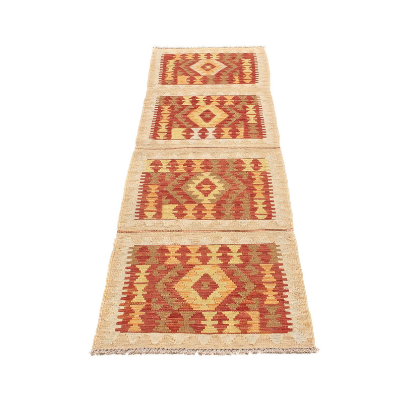 Løber Kelim Carpet - Splash - 197 x 56 cm - flerfarvet