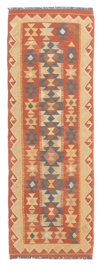 Løber Kelim Carpet - Splash - 182 x 61 cm - rust