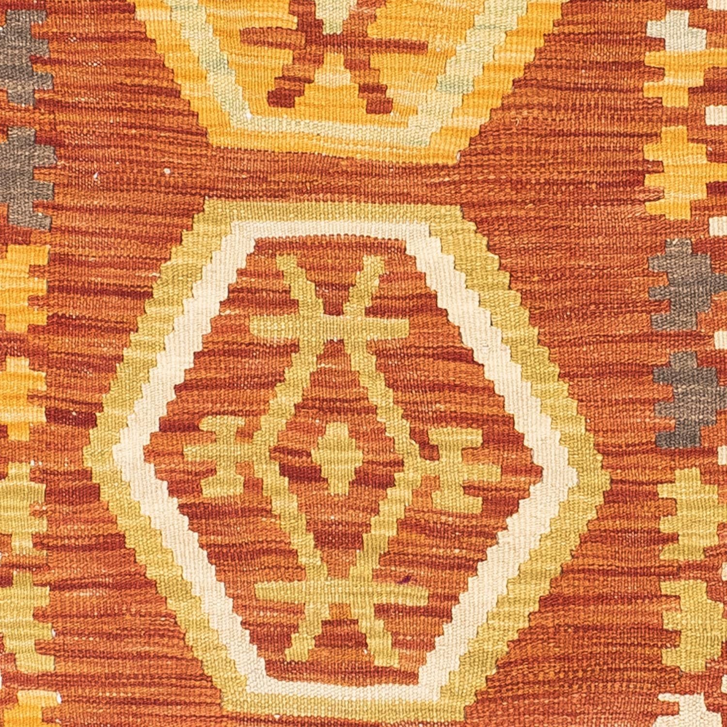 Løber Kelim-tæppe - orientalsk - 191 x 72 cm - rust