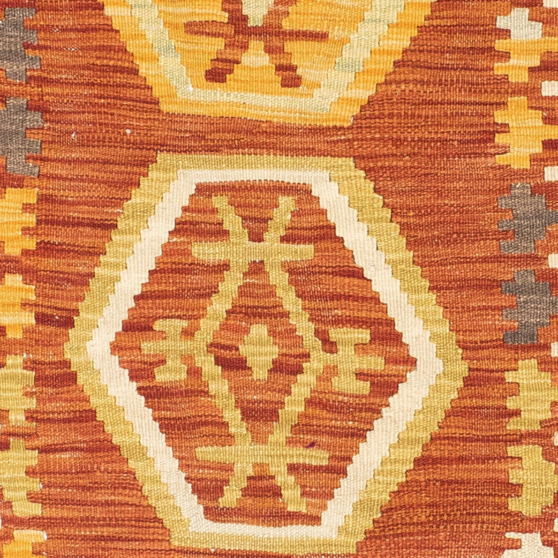 Løber Kelim-tæppe - orientalsk - 191 x 72 cm - rust