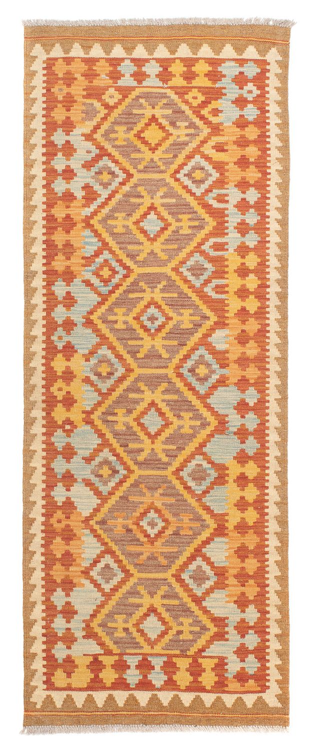 Løber Kelim Carpet - Splash - 189 x 69 cm - flerfarvet