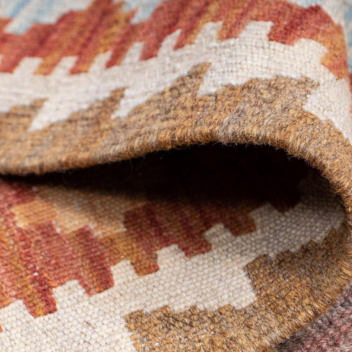 Løber Kelim Carpet - Splash - 189 x 69 cm - flerfarvet