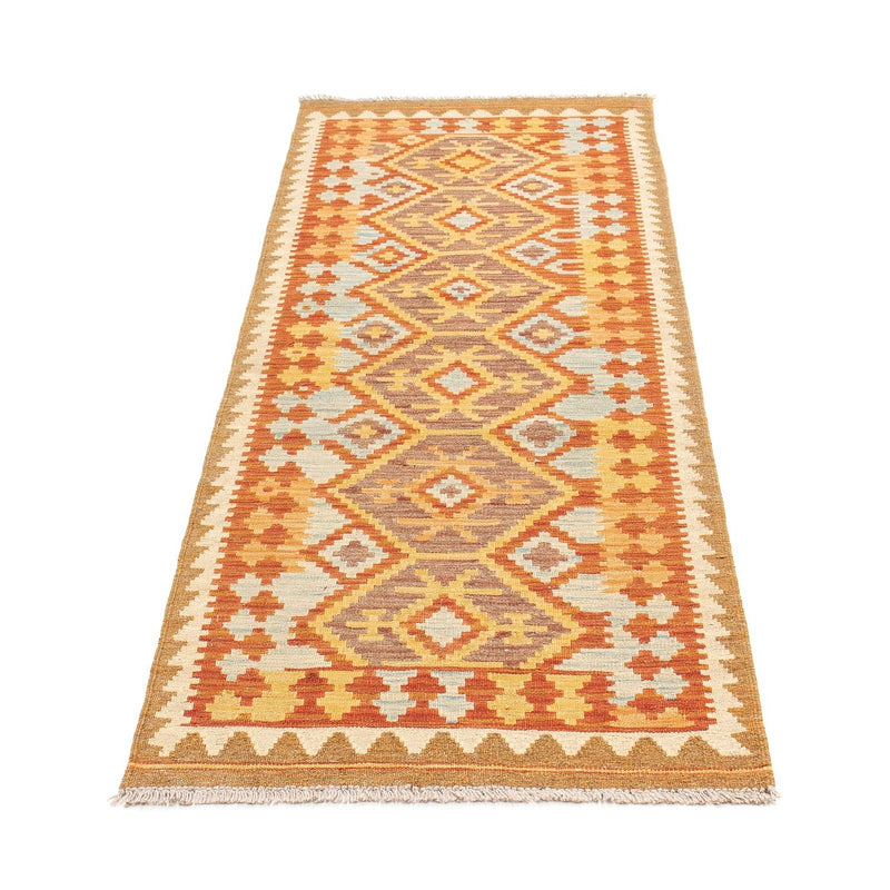 Løber Kelim Carpet - Splash - 189 x 69 cm - flerfarvet