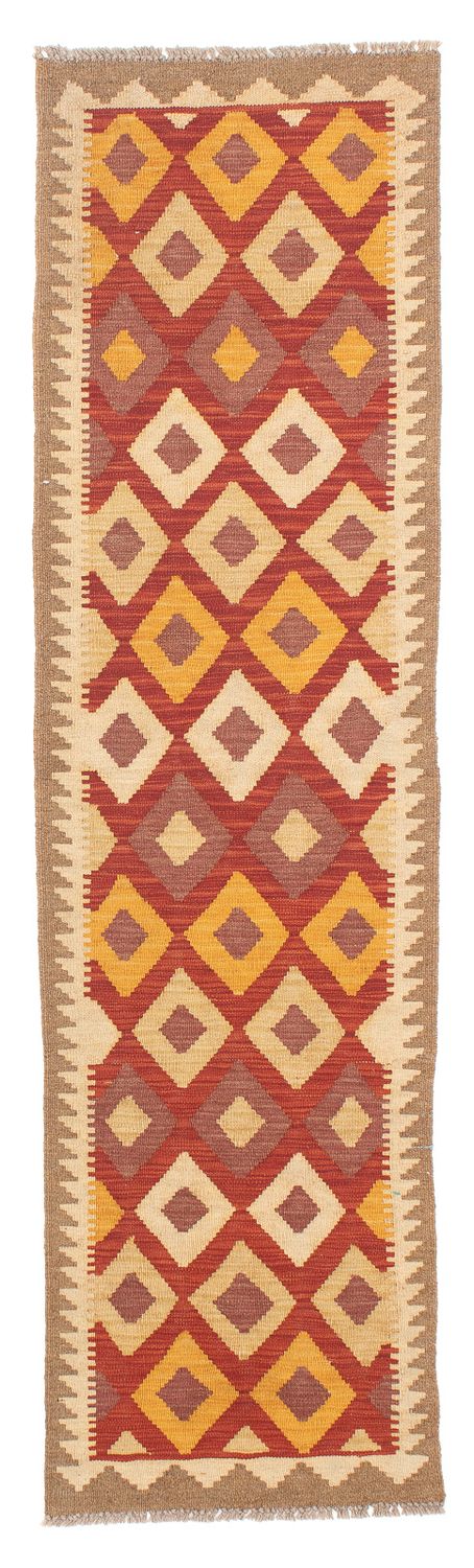 Løber Kelim Carpet - Splash - 192 x 49 cm - flerfarvet