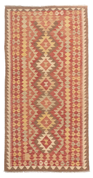 Løber Kelim Carpet - Splash - 192 x 97 cm - flerfarvet