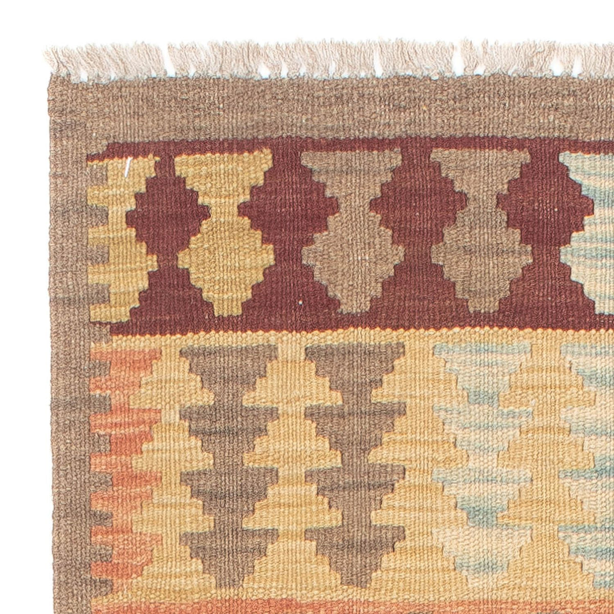 Løber Kelim Carpet - Splash - 200 x 62 cm - flerfarvet