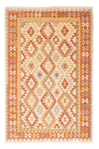 Kelim-tæppe - orientalsk - 218 x 144 cm - beige
