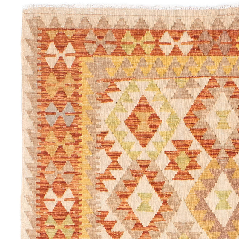 Kelim-tæppe - orientalsk - 218 x 144 cm - beige
