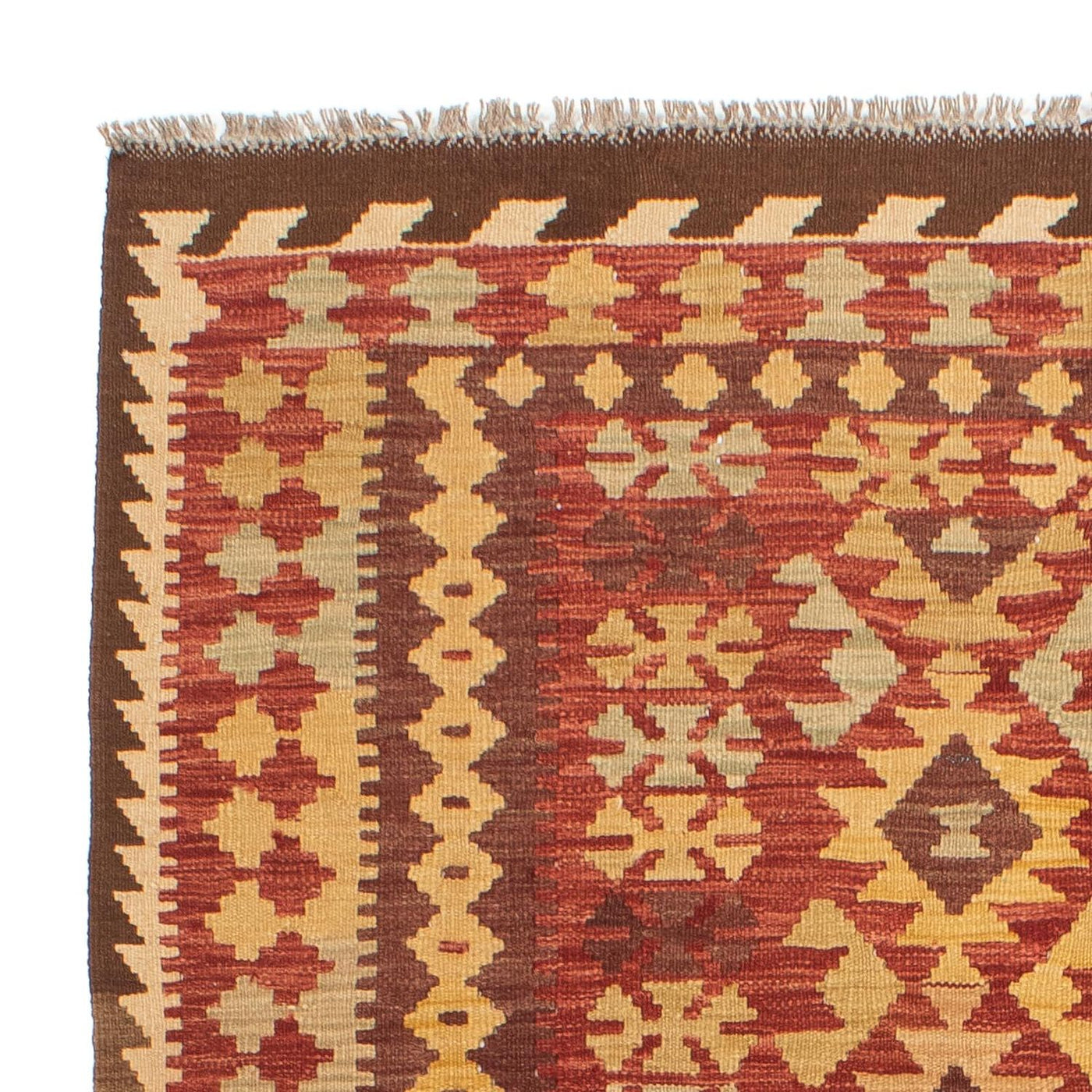 Kilim Maimana Tæppe 195x141cm - Uldtæppe