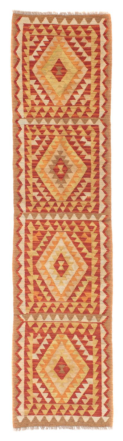 Løber Kelim Carpet - Splash - 222 x 57 cm - flerfarvet