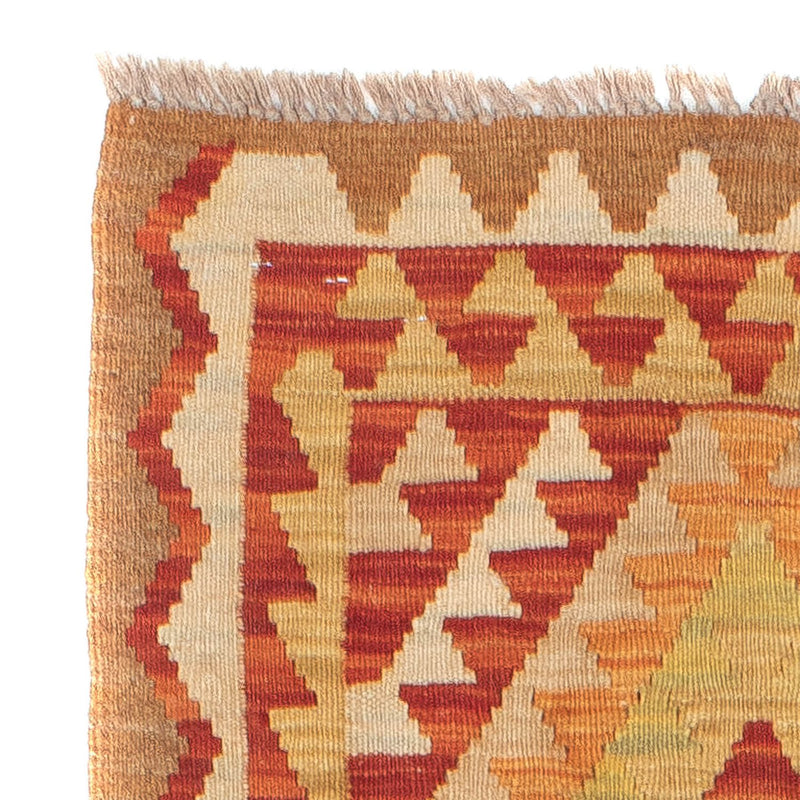Løber Kelim Carpet - Splash - 222 x 57 cm - flerfarvet