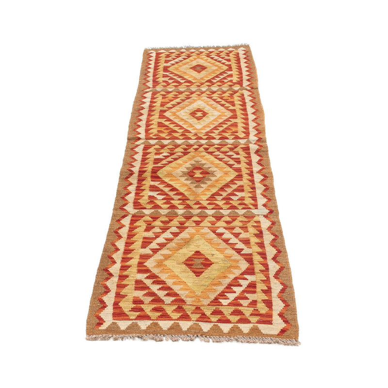 Løber Kelim Carpet - Splash - 222 x 57 cm - flerfarvet