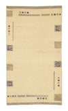 Nepal Tæppe 90x160cm - Uldtæppe - Rektangulær / Beige / 90 x 160 cm Rektangulær