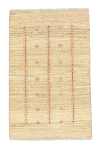 Gabbeh-tæppe - Persisk - 152 x 98 cm - beige