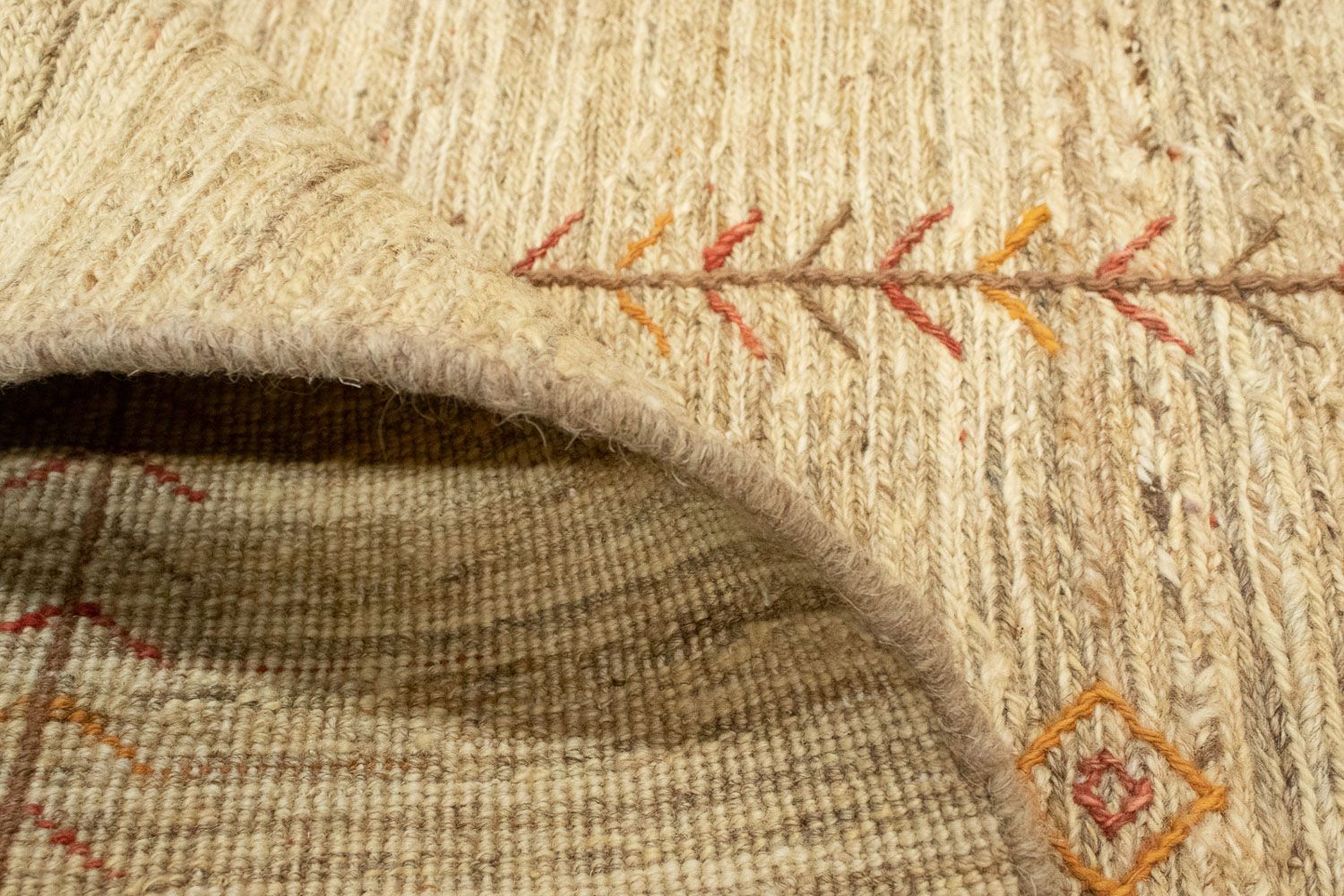 Gabbeh-tæppe - Persisk - 152 x 98 cm - beige