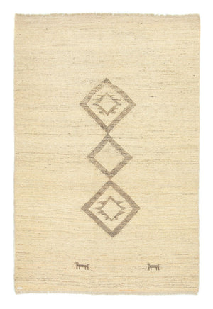 Gabbeh-tæppe - Persisk - 205 x 138 cm - beige