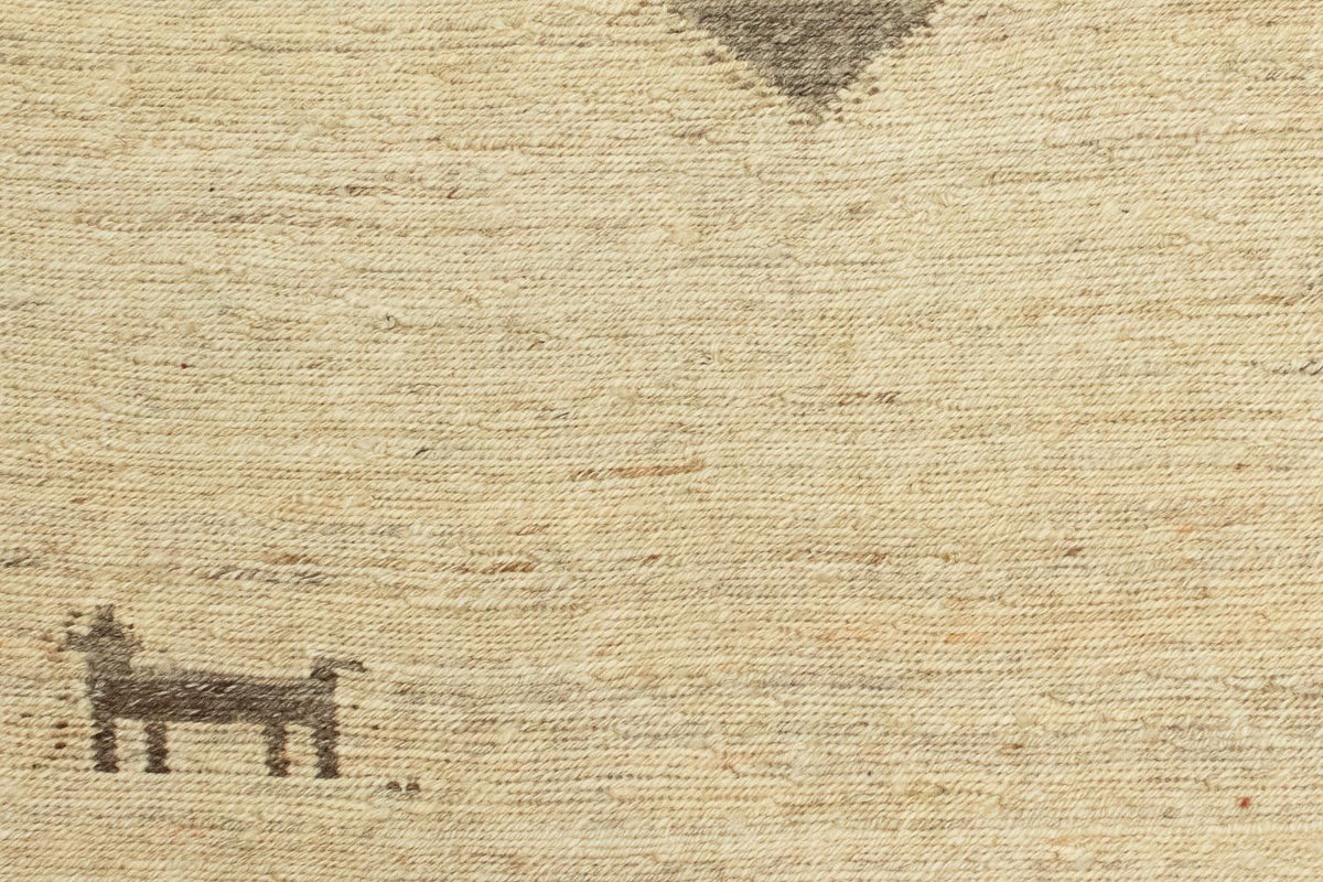 Gabbeh-tæppe - Persisk - 205 x 138 cm - beige