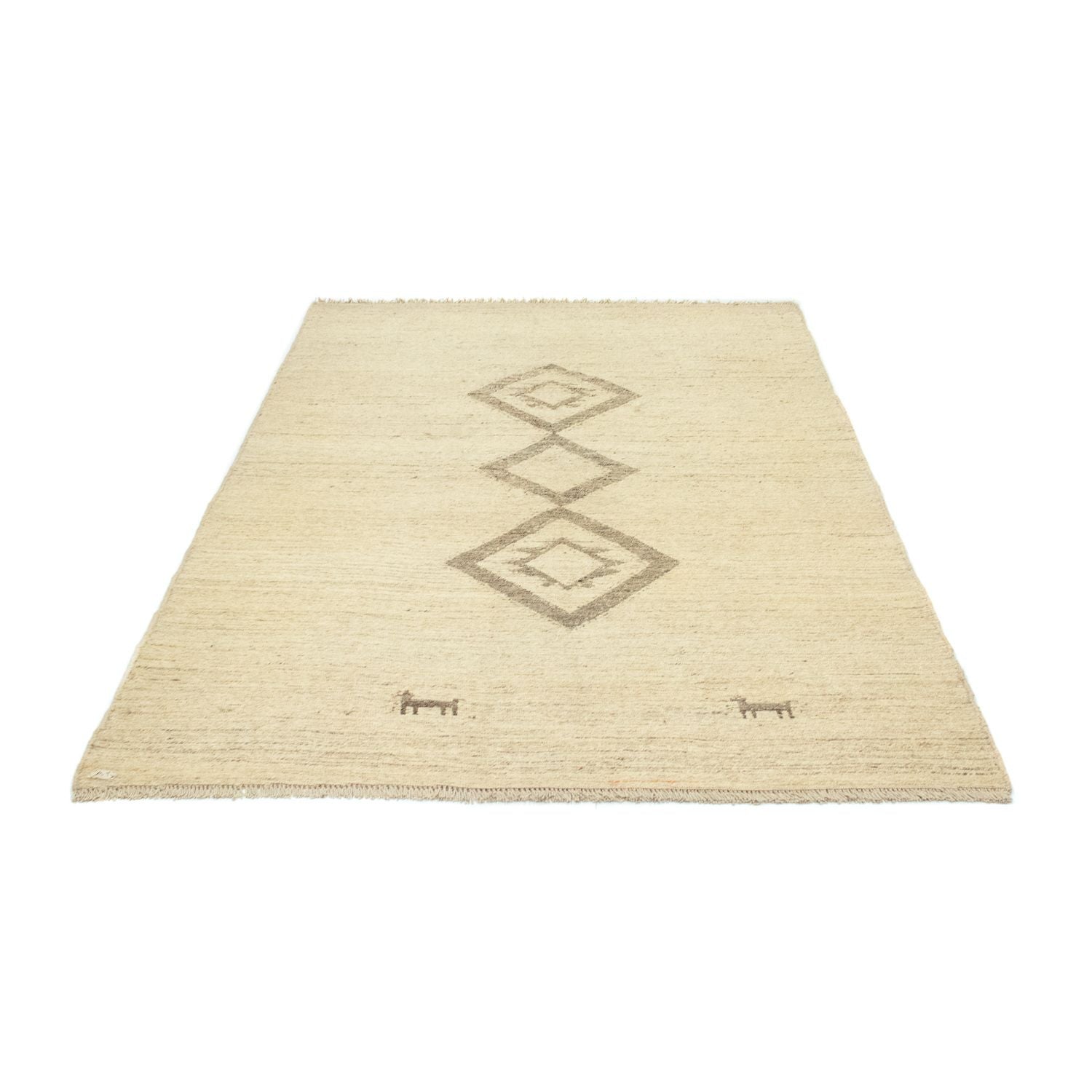 Gabbeh-tæppe - Persisk - 205 x 138 cm - beige