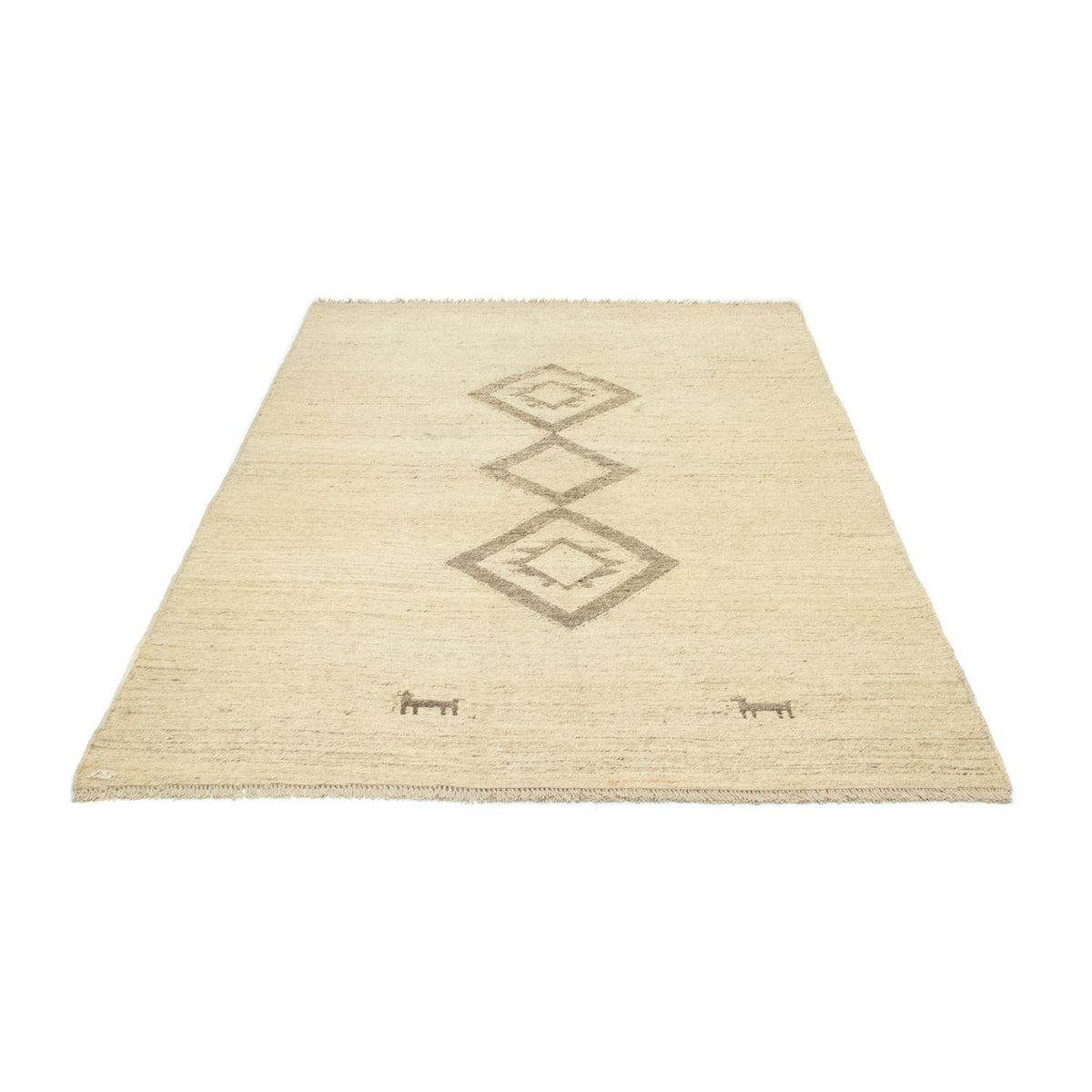 Gabbeh-tæppe - Persisk - 205 x 138 cm - beige