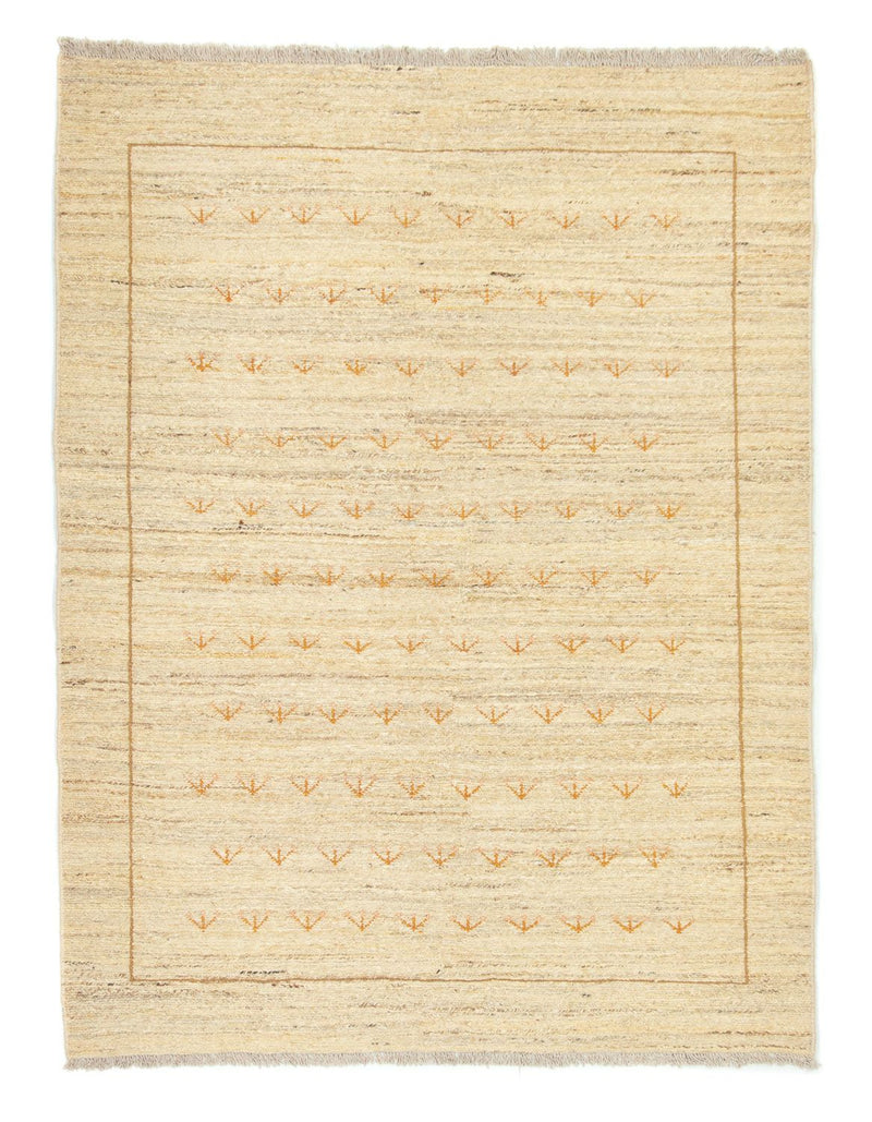 Gabbeh-tæppe - Persisk - 195 x 147 cm - beige