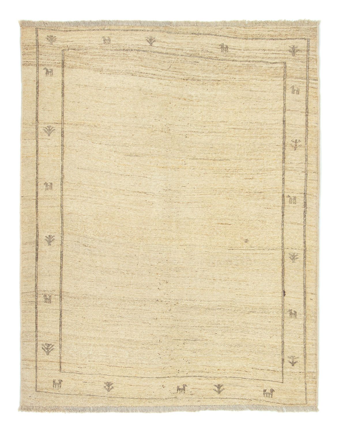 Gabbeh-tæppe - Persisk - 191 x 150 cm - beige