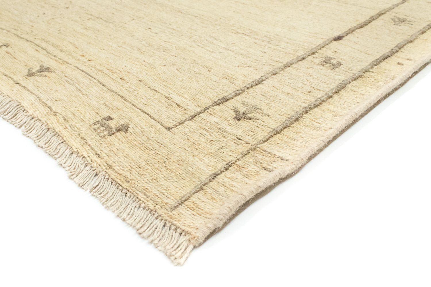 Gabbeh-tæppe - Persisk - 191 x 150 cm - beige