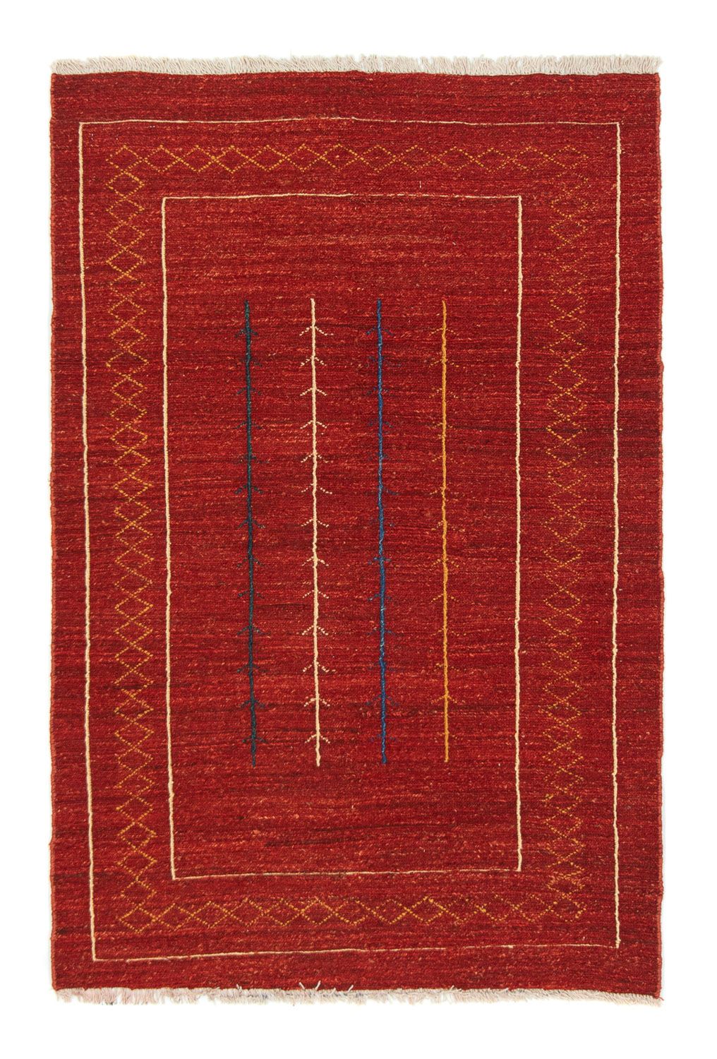 Gabbeh-tæppe - Persisk - 175 x 112 cm - rød