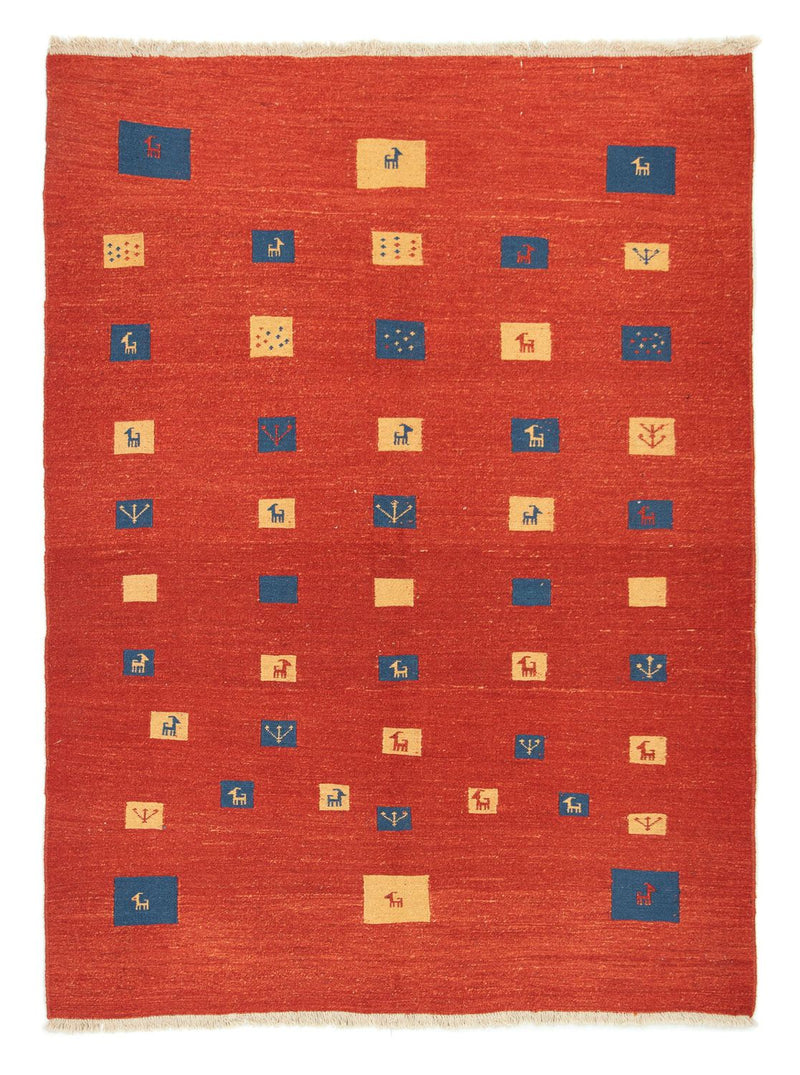 Gabbeh-tæppe - Persisk - 225 x 164 cm - rød