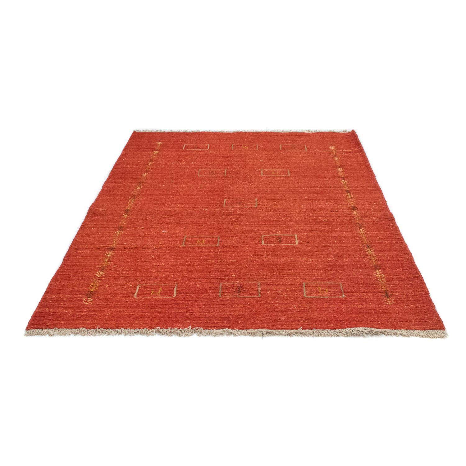 Gabbeh-tæppe - Persisk - 198 x 143 cm - rød