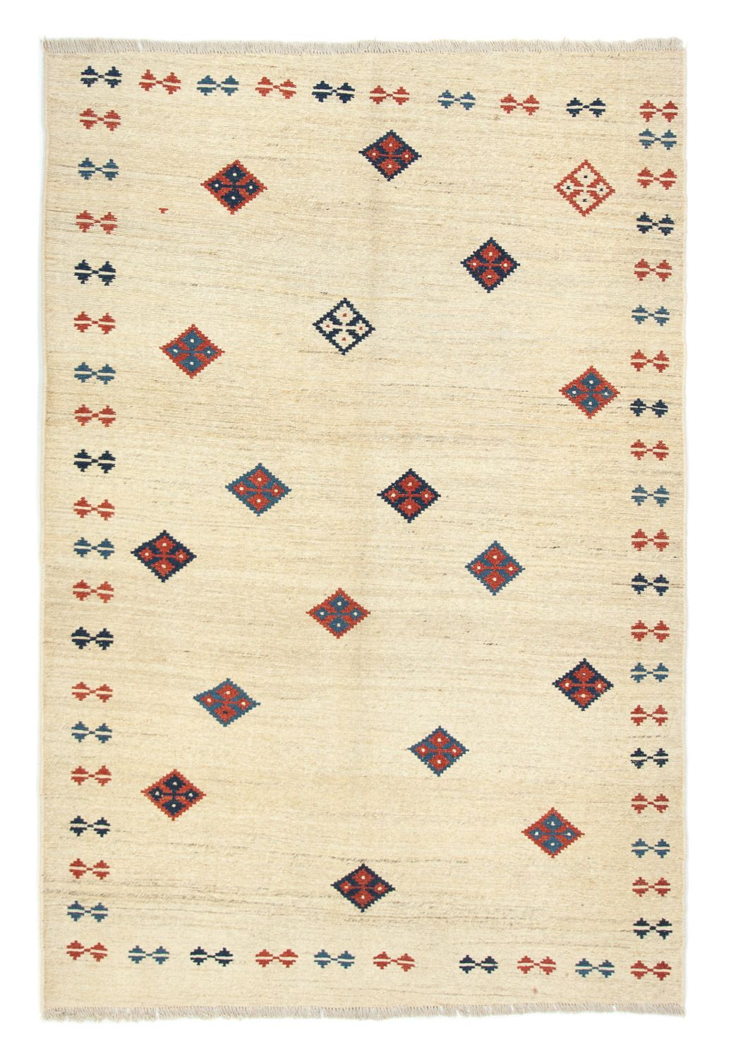 Gabbeh-tæppe - Persisk - 232 x 154 cm - beige