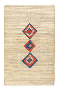 Gabbeh-tæppe - Persisk - 193 x 121 cm - beige