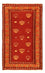 Gabbeh Tæppe - Loribaft Persisk - 150 x 97 cm - mørkerød